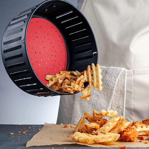 Casserole en silicone pour friteuse à air comprimé - Tapis en silicone avec  gants - Résistant à la chaleur - Réutilisable - A[O1854] - Cdiscount  Electroménager