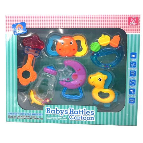 Baby Rattles Kit de hochet pour bébé - 6 pièces - 3 Mois+ à prix pas cher