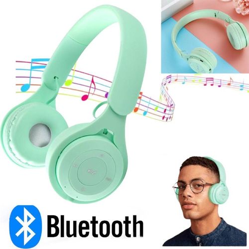 Casque Bluetooth sans Fil Casque Audio Stéréo Lecture Bluetooth 5.0 avec  Microphone Intégré Compatible Téléphone Tablette