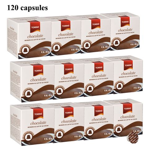 Torrie Pack de 120 capsules Chocolat Chaud - Compatible avec les  équipements Nespresso®*. à prix pas cher