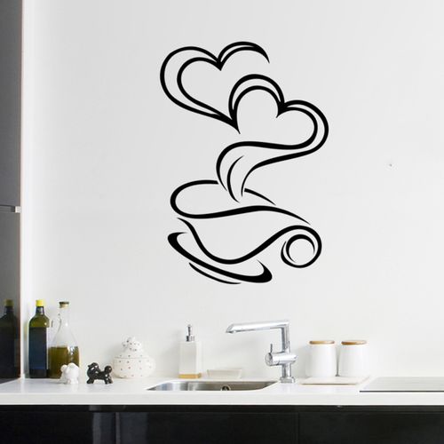 Euphoria Home Sticker mural cuisine modele Tasse café à prix pas cher
