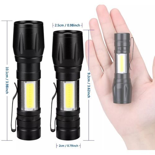 YOSOO Mini lampe de poche Mini lampe de poche LED rechargeable USB portable  porte-clés lampe torche de poche (noir) - Cdiscount Bricolage