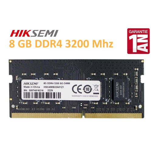 hiksemi Barrette mémoire SO-DIMM 8G DDR4 3200MHz - Pour PC Portable à prix  pas cher