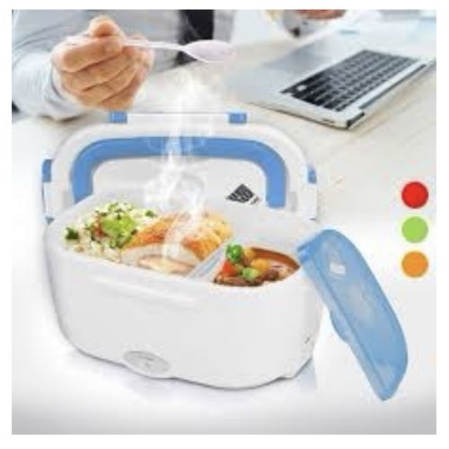 Gamelle Chauffante Électrique Triple-compartiment Bleue - Gadgets de Cuisine