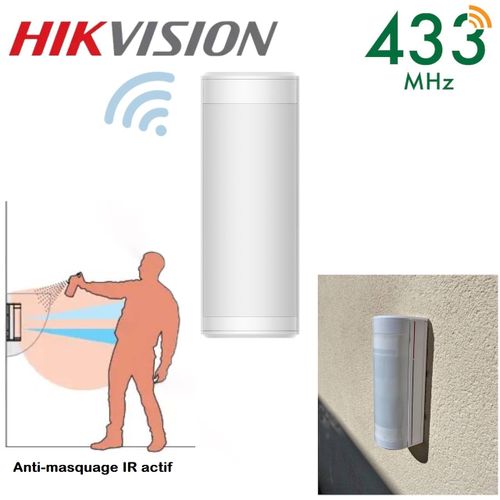 Hikvision Détecteur de Mouvement - Radar Sans Fil - exterieur -triple  signal à prix pas cher