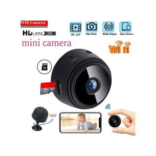 Mini Caméra Espion HD 1080p sans Fil, WiFi, IP de Sécurité avec Détection  de Mouvement et Vision Nocturne – MADON