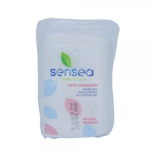 Sensea Coton Disque Doux pour Démaquiller Yeux et Peaux Sensibles 80 Pcs à  prix pas cher