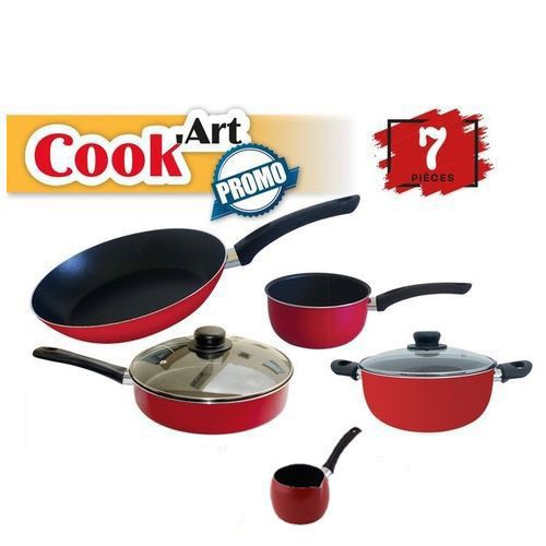 Ensemble de Batterie de cuisine ROUGE 