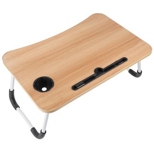 Sans Marque Table De Lit Pliable avec emplacement pour téléphone portable -  Pour PC portable - 60*40*28 cm - Couleur Bois G à prix pas cher