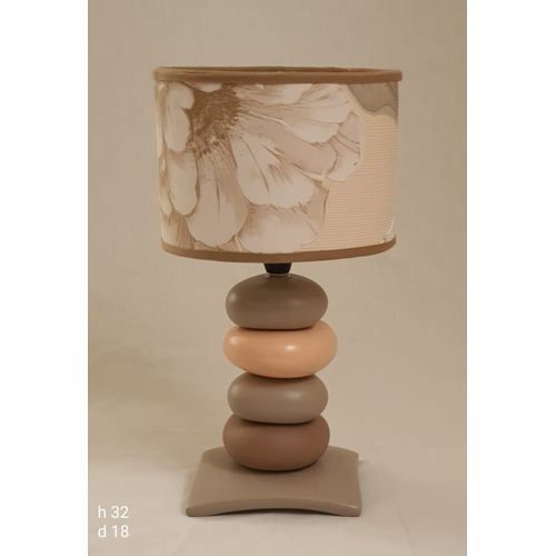 Chtioui Design Lot de 2 Lampes de chevet - Rosa - Céramique - Rose - 33 cm  à prix pas cher