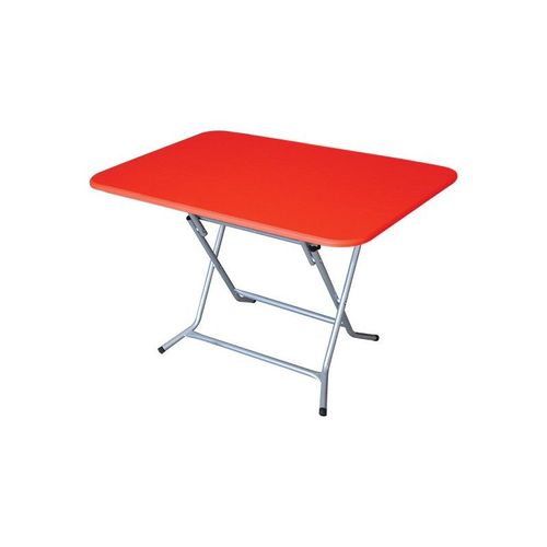 Sans Marque Table Pliante - Rectangulaire - MDF - 140*90 cm - Rouge à prix  pas cher