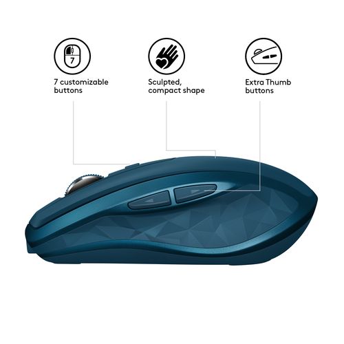 Souris sans fil rechargeable - Logitech MX Anywhere 2S   -  Shopping et Courses en ligne, livrés à domicile ou au bureau, 7j/7 à la  Réunion