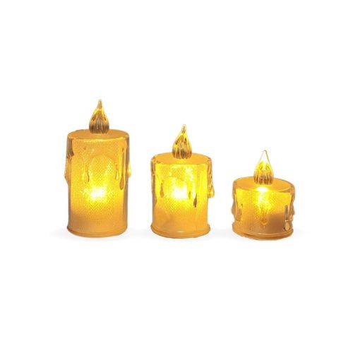 Sans Marque Pack 3 Bougies LED decorative à prix pas cher