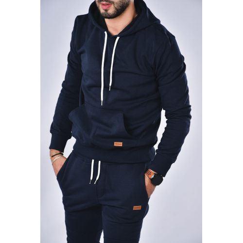 Generic Ensemble jogging homme sweat à capuche-Bleu marine à prix