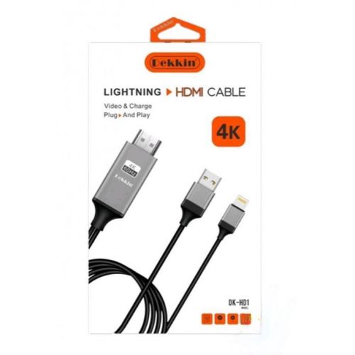 Dekkin HDTV Câble Lightning - Lightning to Hdmi - Câble partage d