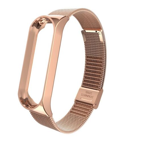 Bracelet Cool Steel Rose Gold pour Xiaomi Mi Band 5 / 6 / 7