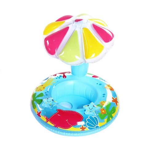 Generic Bouée de plage gonflable pour bébé - pare soleil - bleu 1ans+ à  prix pas cher