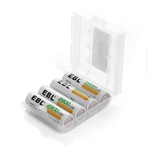 EBL Piles rechargeables NI-MH puissantes 8*AA Akku : :  High-tech