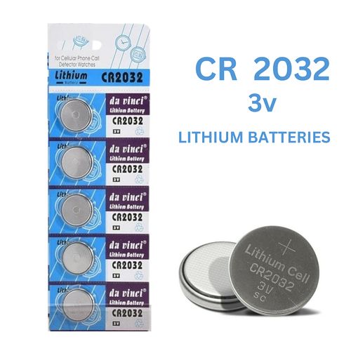 Lot de 5 piles lithium CR2032