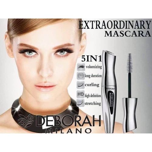 Slide  #5 Deborah Milano Mascara - EXTRAORDINAIRE - Volume, Courbe et Longueur - 5 EN 1 - noir