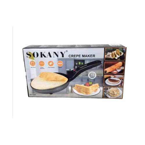 Slide  #2 Sokany Crêpière et Pancakes Électrique Antiadhésive - 650W - Noir