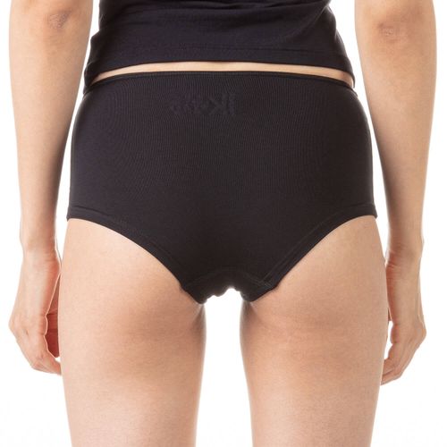 Culotte taille haute femme en microfibre extensible