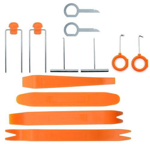 Sans Marque Outils démontage - 12 Pieces Panneau et Radio - Orangé