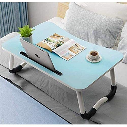 Sans Marque Table De Lit Pliable avec emplacement pour téléphone