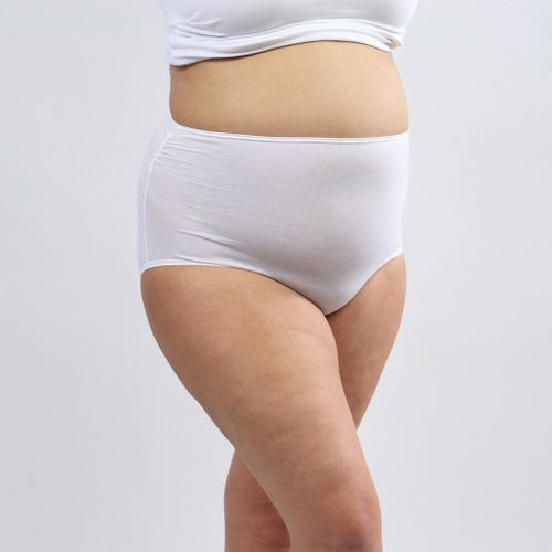 KONTAKT Culotte - taille haute - femme - microfibre extensible - Blanc à  prix pas cher