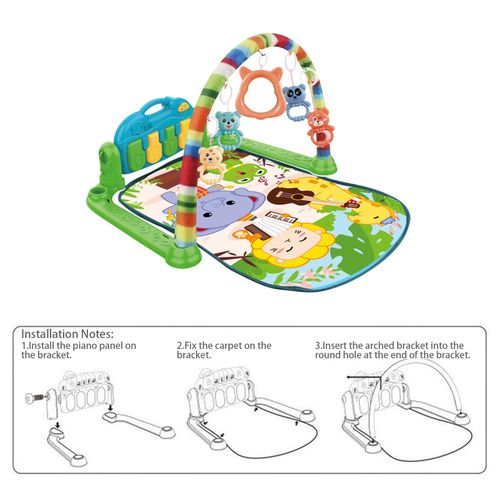 Generic Tapis d'activités avec Piano pour bébé, Tapis de jeu pour