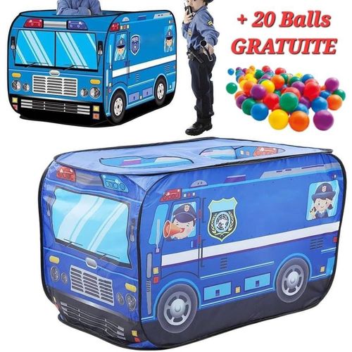 VIDAXL Tente de jeu pour enfants avec 250 balles Bleu 120x120x90 cm pas  cher 