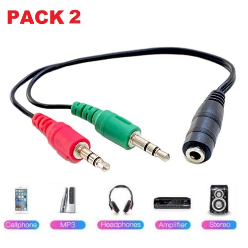 Adaptateur casque/micro sur port Jack 3.5 mm prix tunisie 