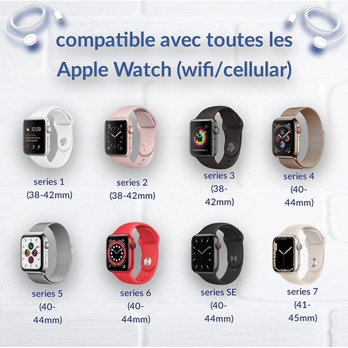 Sans Marque Chargeur sans fil magnétique Compatible avec Apple Watch à prix  pas cher