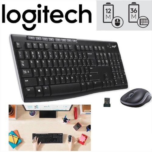 Logitech Clavier et souris sans fil Clavier et souris sans fil Logitech -  Prix pas cher