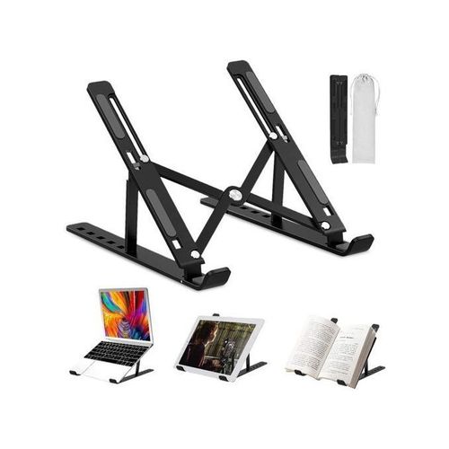 Support D'ordinateur Portable Tablette Pliable Portable Ventil Support Pour  Ordinateur Portable Ajustable Angle Hauteur Ergonomique Tous Les Ordinateu