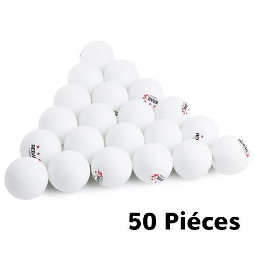 AB Pack 50 Balle Ping Pong Blanc PIONNER à prix pas cher
