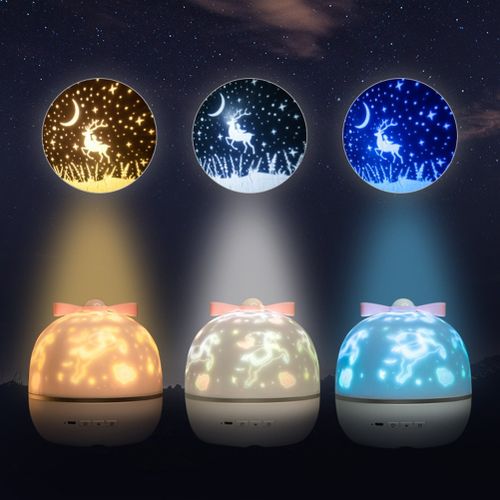 Veilleuse Projecteur,Bluetooth Veilleuse LED Bébé Enfant Lampe