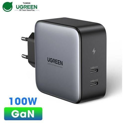 Ugreen Nexode Chargeur 100W avec 2 Ports USB-C PD Compatible avec MacBook  Pro, Galaxy S23 Ultra, à prix pas cher