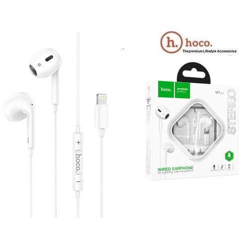 Hoco M1 Max Crystal - Écouteurs filaire Bluetooth prise Lightning