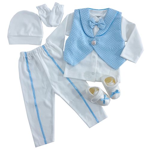 Etre exclusif Cadeau Bébé 5 Pieces - Nouveau Né - Garçon - Ciel - 5964 H22  à prix pas cher