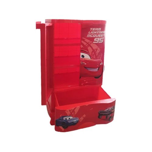 Armoire en plastique - 2 Portes + 1 casier - Rouge AD2P1CR - Sofpince