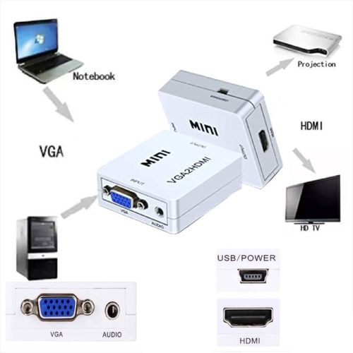 mini hd video convertisseur (vga vers hdmi) - Hanoutdz