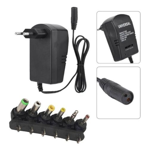 Sans Marque Chargeur Transformateur Universel - 3V > 12V avec 6 embouts à  prix pas cher