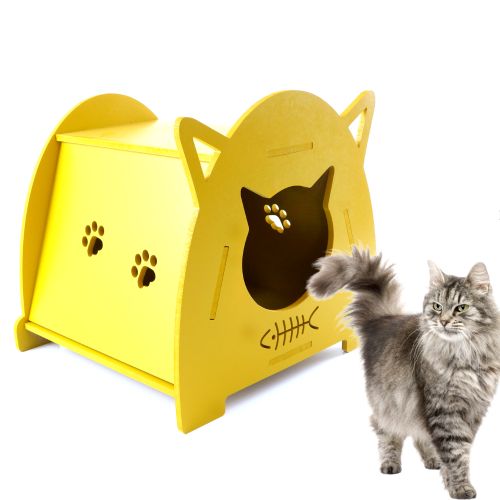 Giex Niche En Bois Pour Chien Chat Jaune Mautarde Prix Tunisie Price Tn