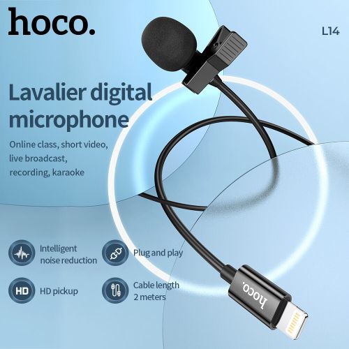 Hoco Micro-Cravate Omnidirectionnel Professionnel - Prise Lightning  Compatible iPhone 12,13, 14 à prix pas cher