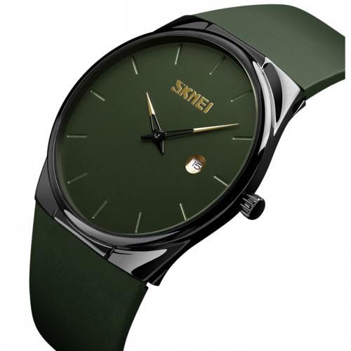 Slide  #1 Skmei Montre Pour Homme et Femme à Quartz - 1509 - en Silicone - Vert