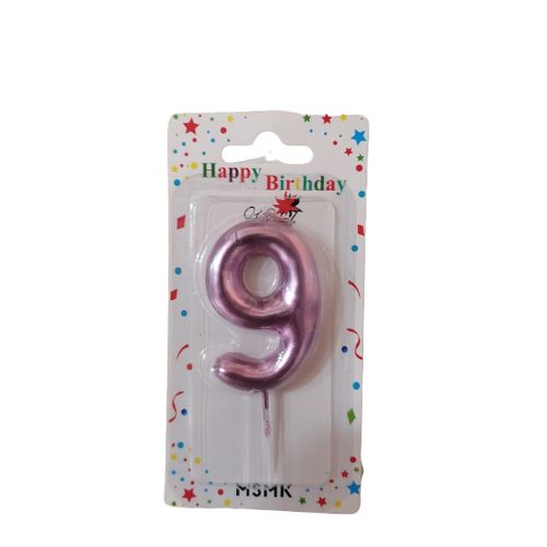 Bougie d'anniversaire : 9 - Birthday candle : nine