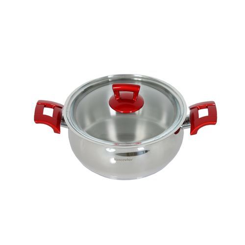 Ensemble de Batterie de Cuisine Inox 18/10 9 Pièces HASCEVHER