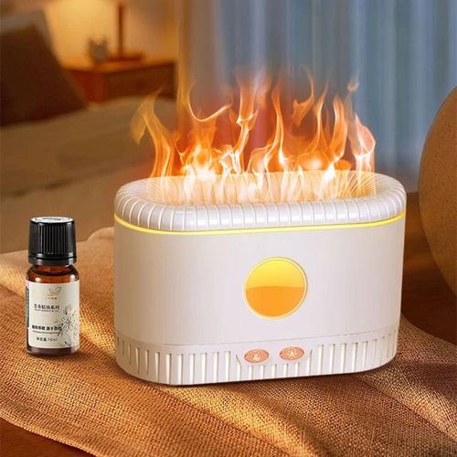 Sans Marque diffuseur d'arôme de flamme 3D - humidificateur d'air