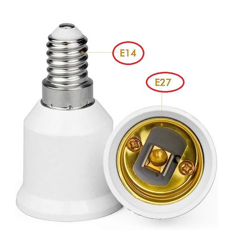 Adaptateur de douille d'ampoule de E27 à E14 